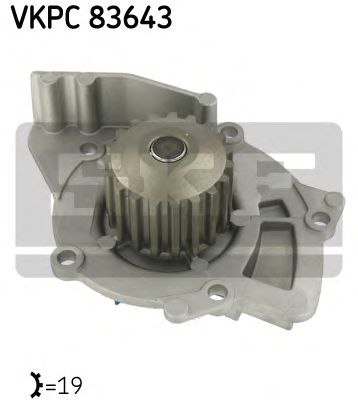 VKPC 83643 SKF - Насос охолоджуючої рідини1